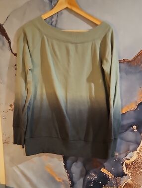 Maurices Ombre Green Pullover Sweater